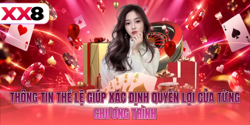 Thông tin thể lệ giúp xác định quyền lợi của từng chương trình