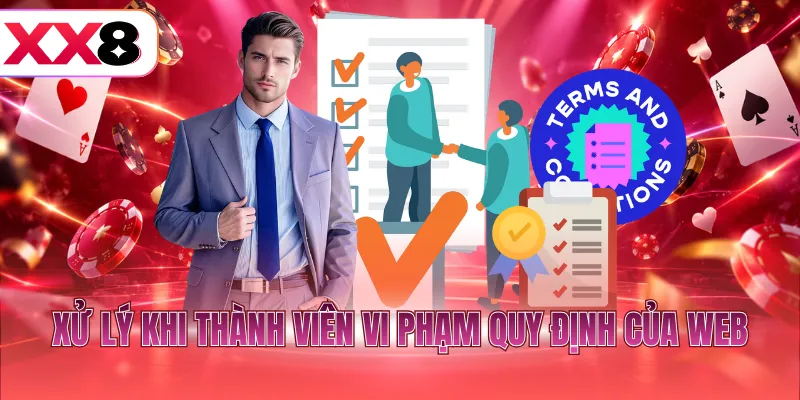 Xử lý khi thành viên vi phạm quy định của web